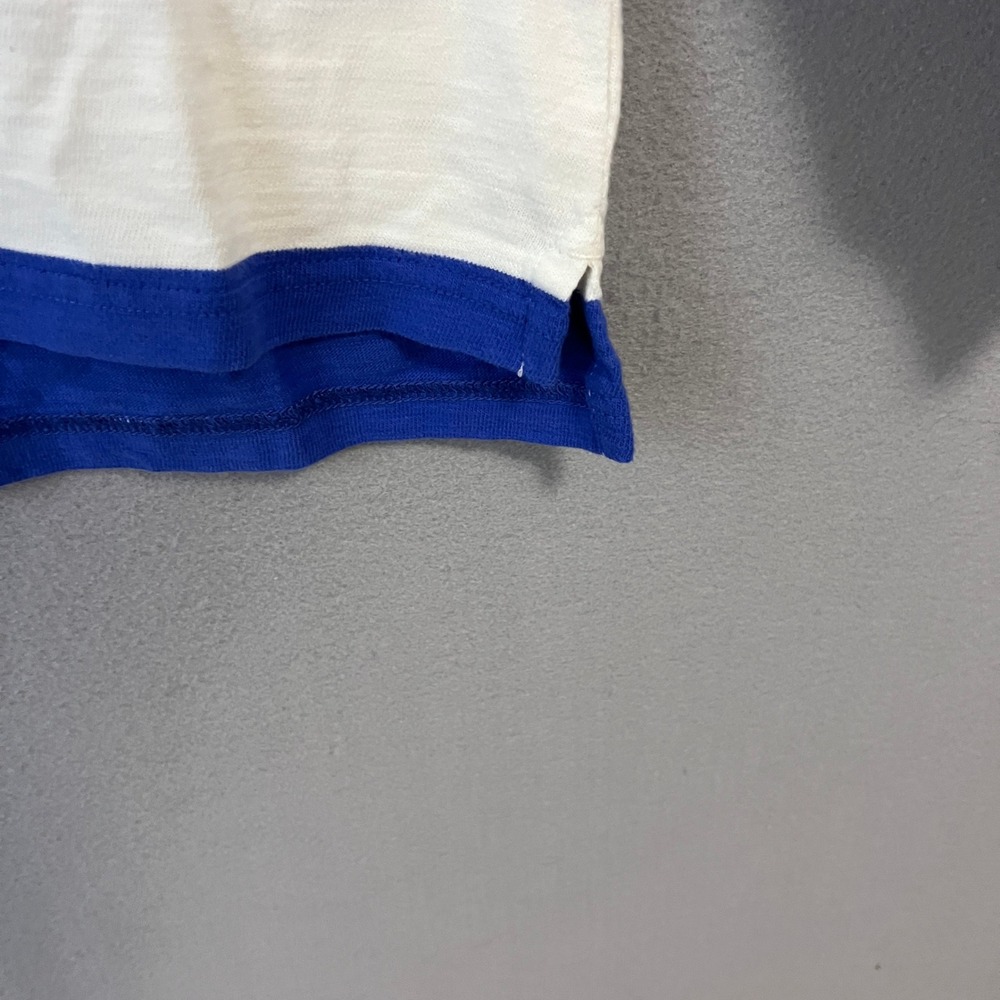 Abercrombie & Fitch Rugby Shirt Men M Blue White Striped Spellout Logo NWT - Picture 6 of 12